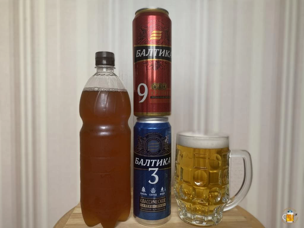 Популярное "российское" пиво: Балтика 3 и Балтика 9.