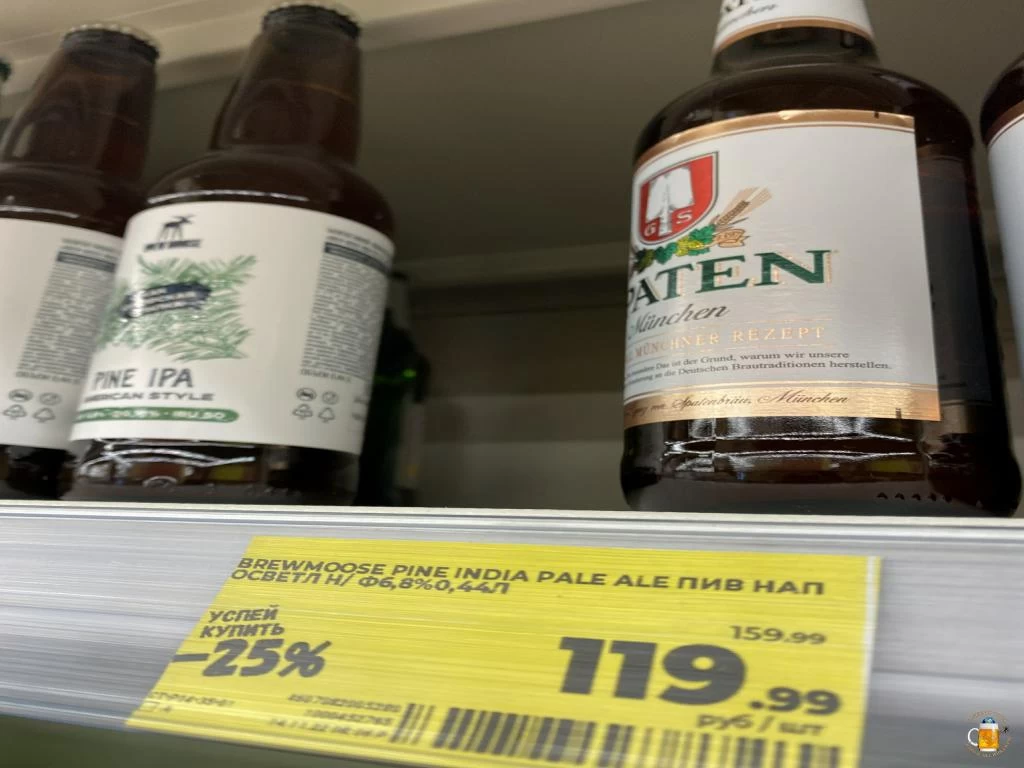 Стоимость пива Pine IPA в Магните Уездного города Бесов