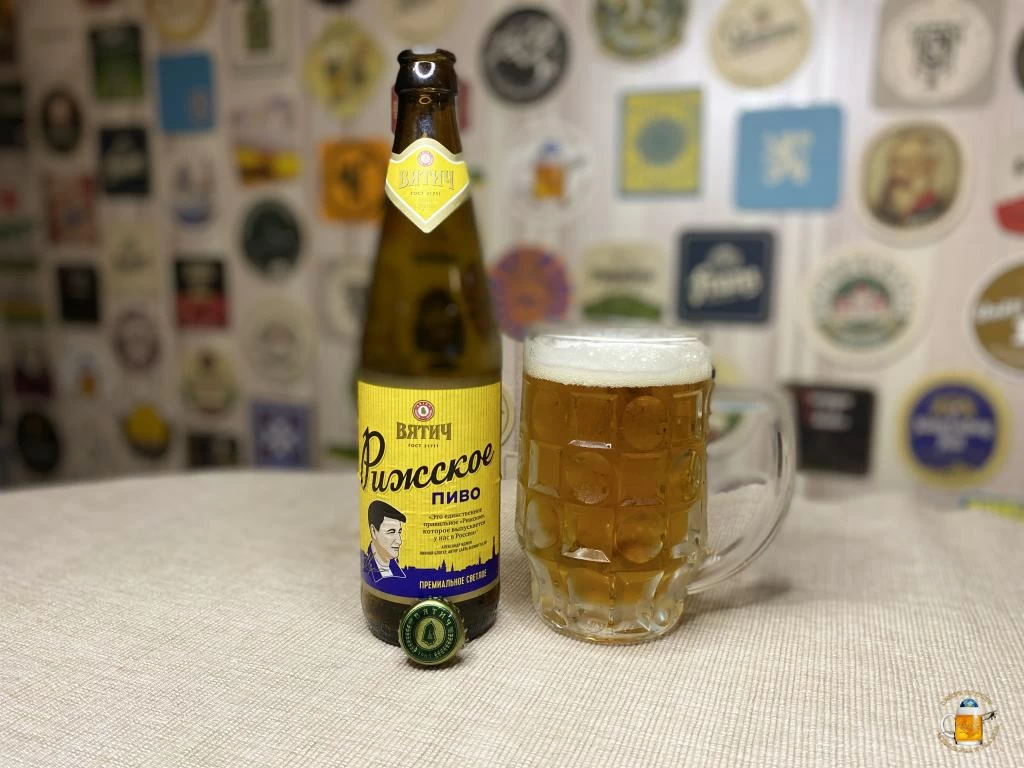 Пиво "Рижское" от Вятича с Александром Иджоном на этикетке