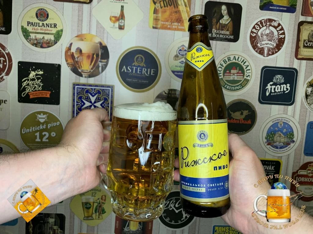 Пиво "Вятич Рижское" (алк. 4,9%, пл. 12%).