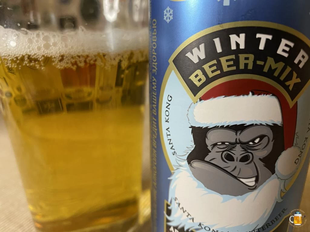 Пиво с обезьяной Winter Beer-Mix из К&Б
