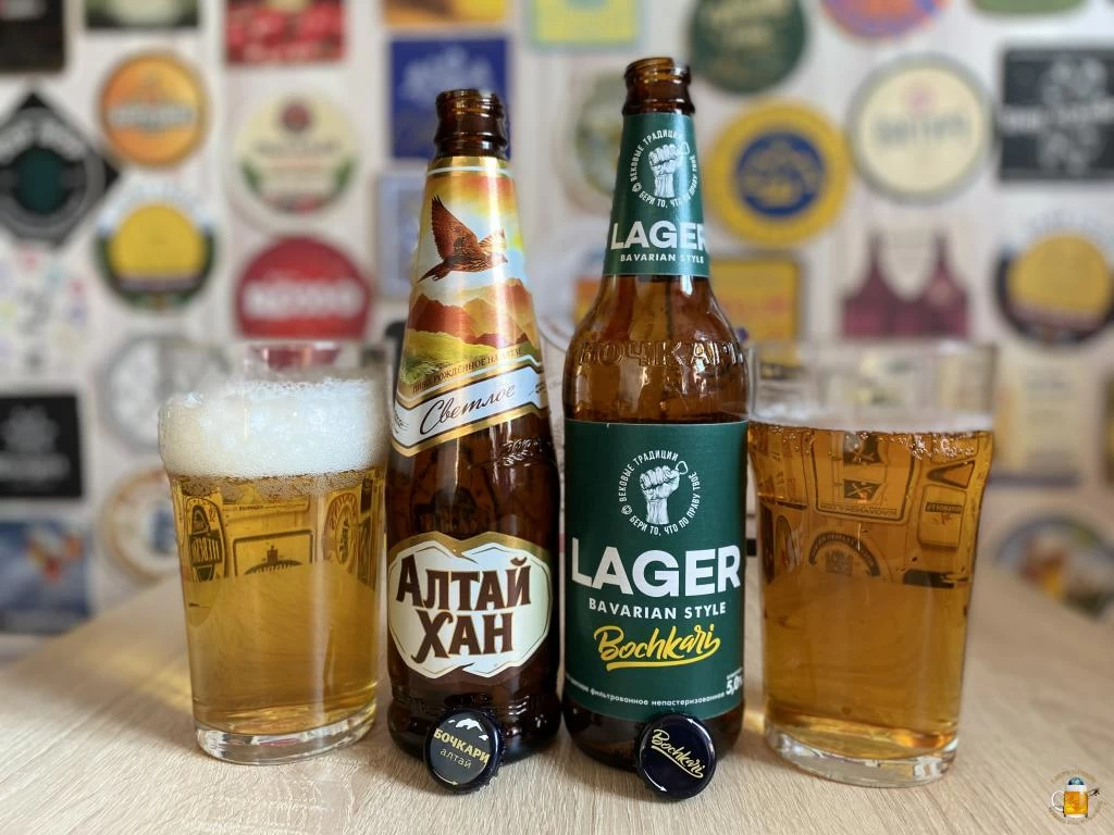 Обзор пива Алтай Хан и Lager Bavarian Style от Бочкарей